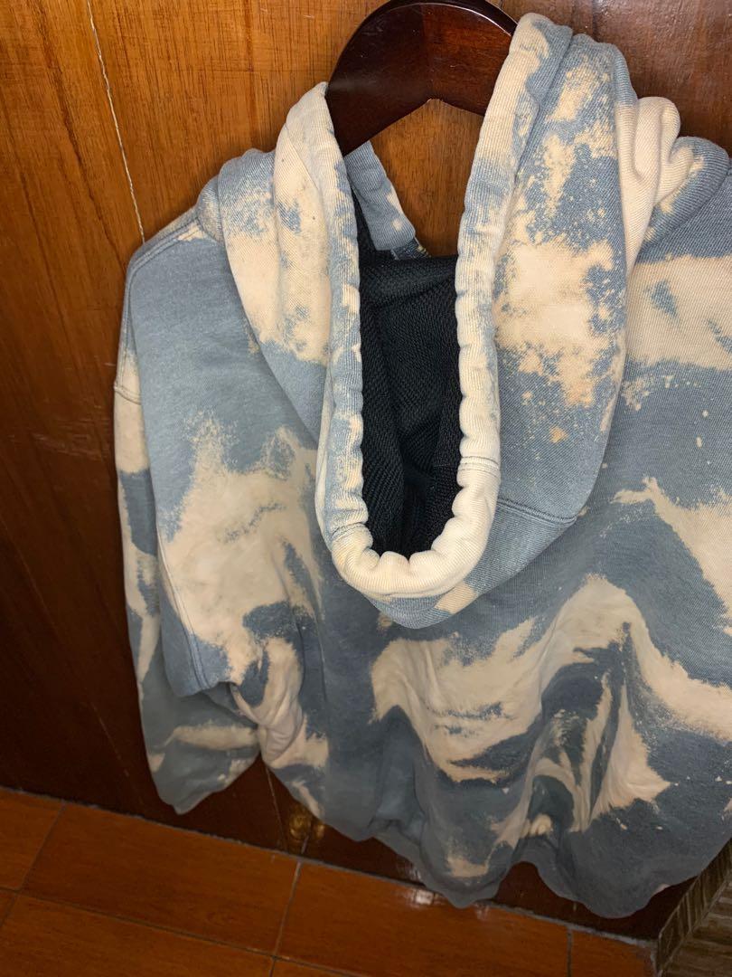 Bleach Dye Carhartt Hoodie Jacket, Men's Fashion, Tops & Sets, Hoodies