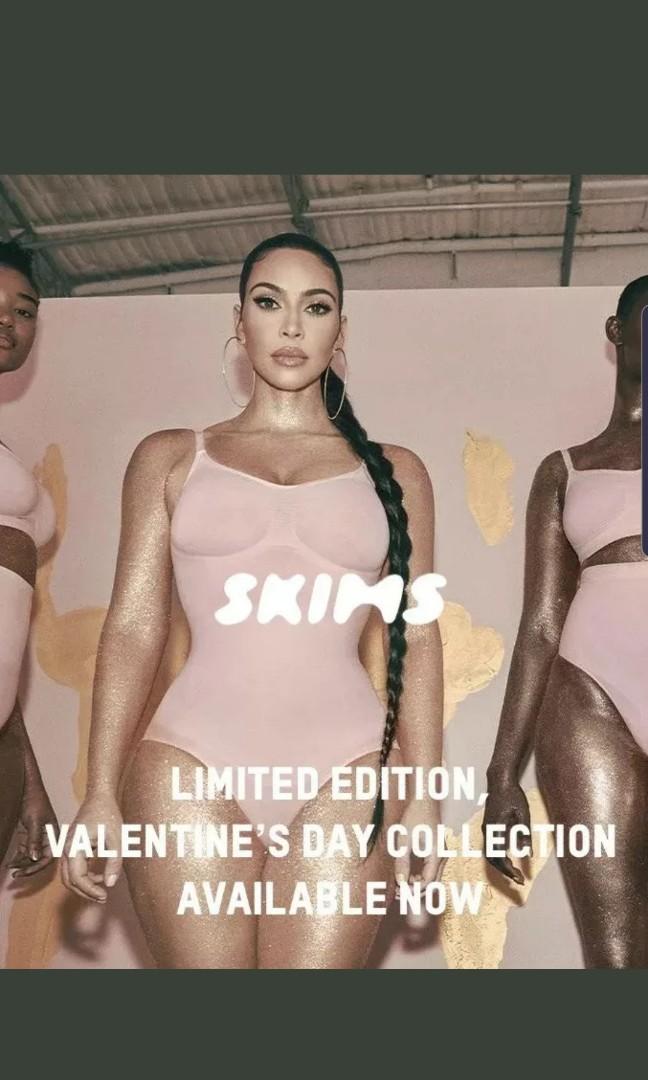 SKIMS Kim k sculpting bodyshaper bodysuit quartz limited edition! Size  Small / Medium S M, Women's Fashion, Tops, Other Tops on Carousell
