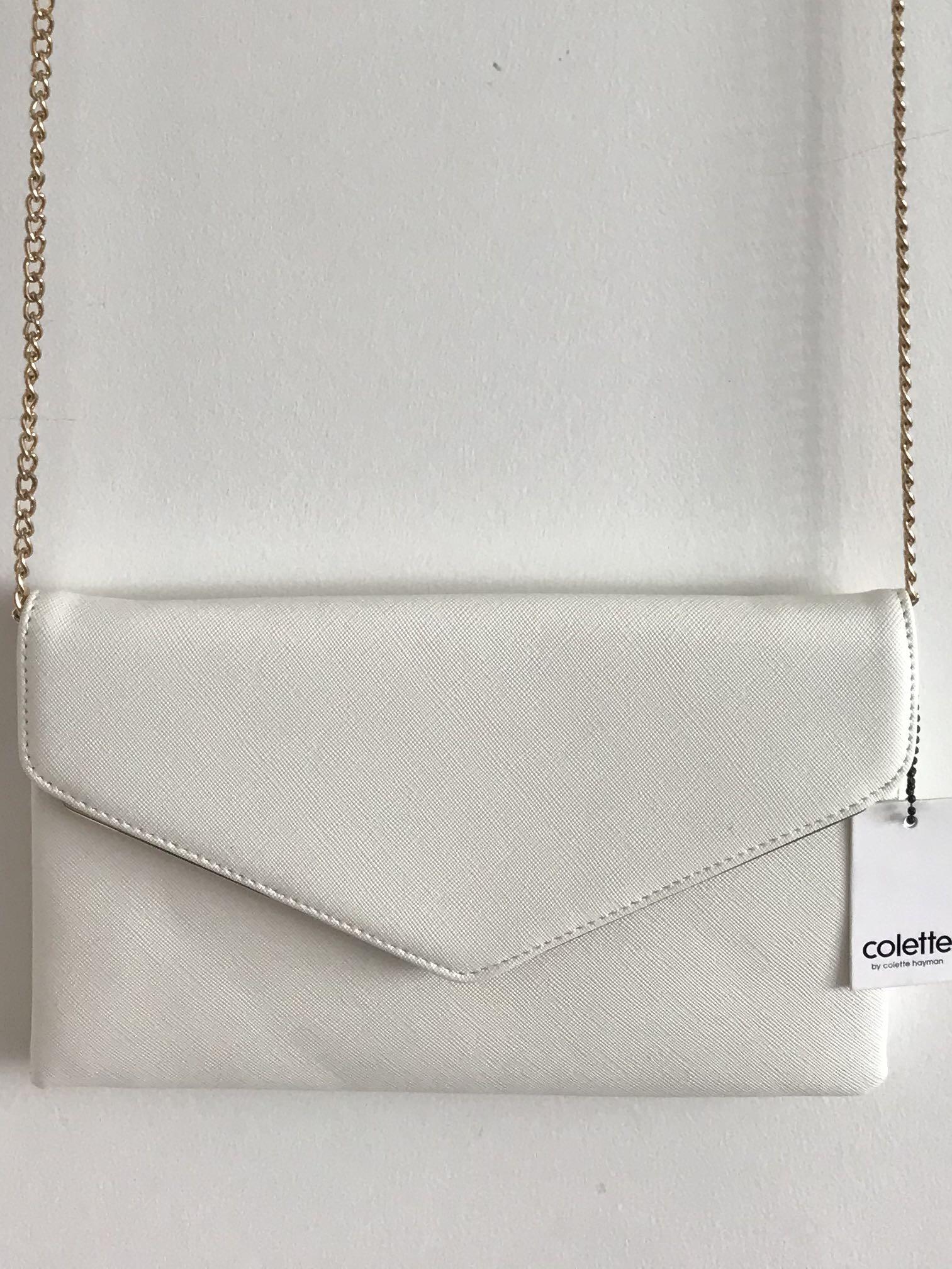 Colette shop white clutch