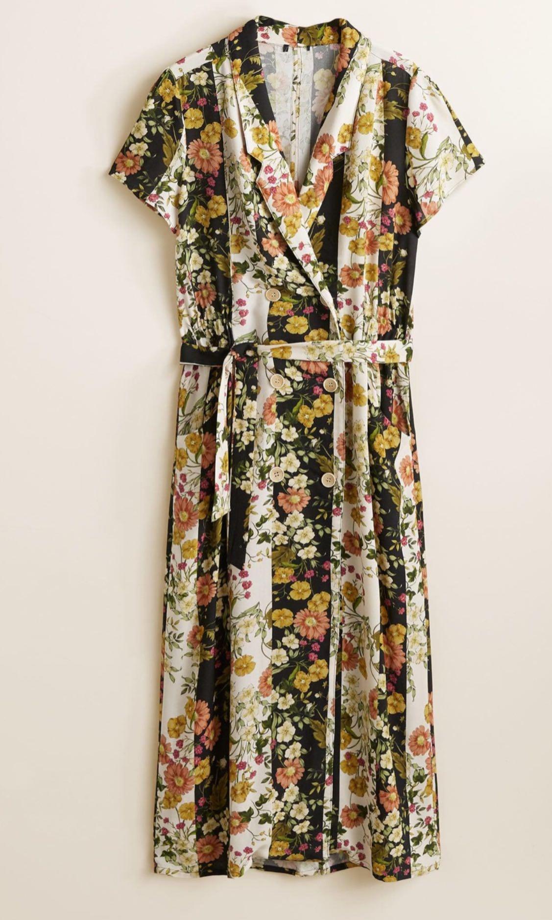 Brand new mango floral vintage dress