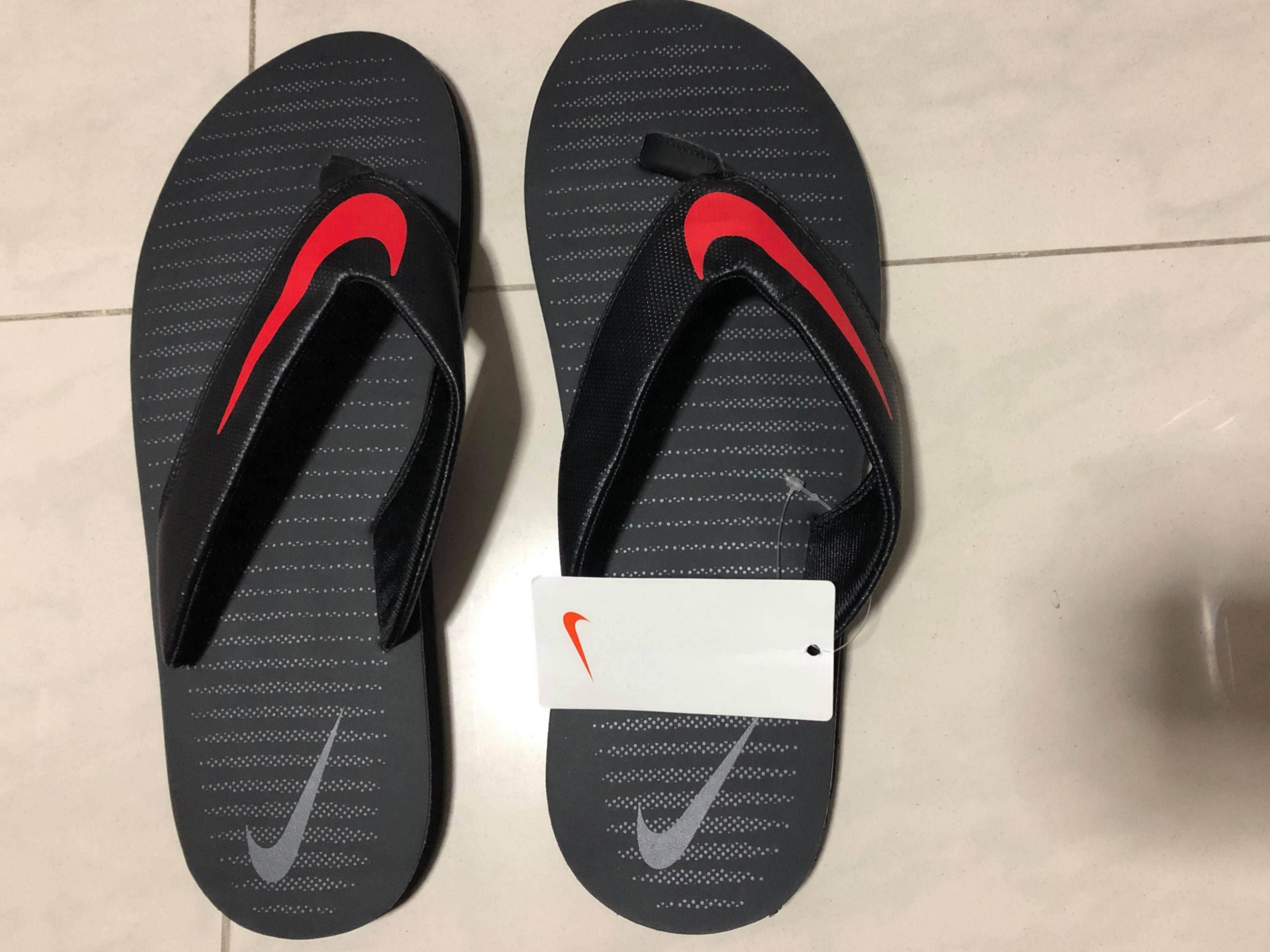 Nike Chroma Slippers with tag (Black 