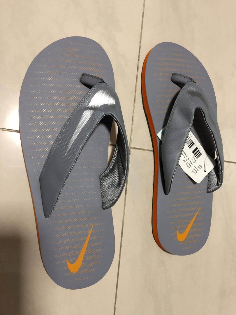 New Nike Chroma Slippers with tag (Grey 
