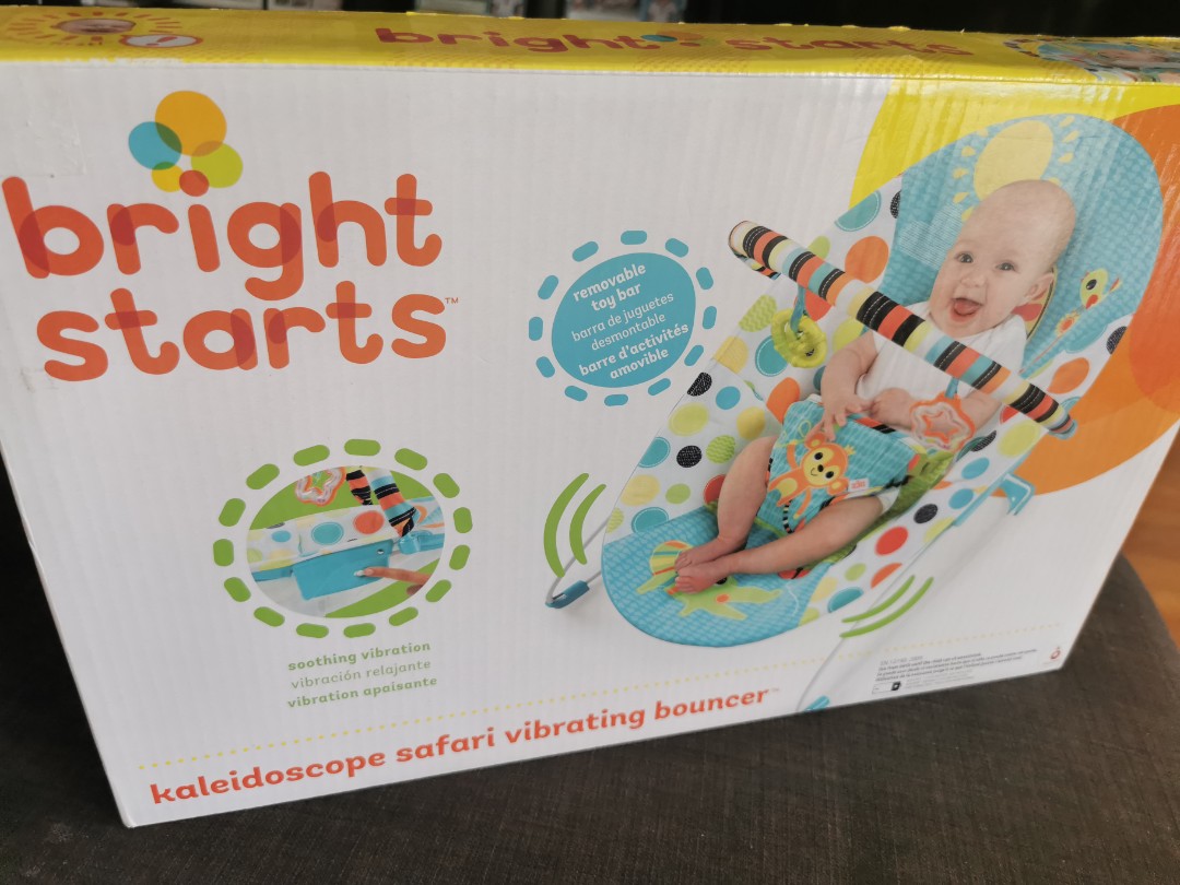 bright starts kaleidoscope safari vibrating bouncer