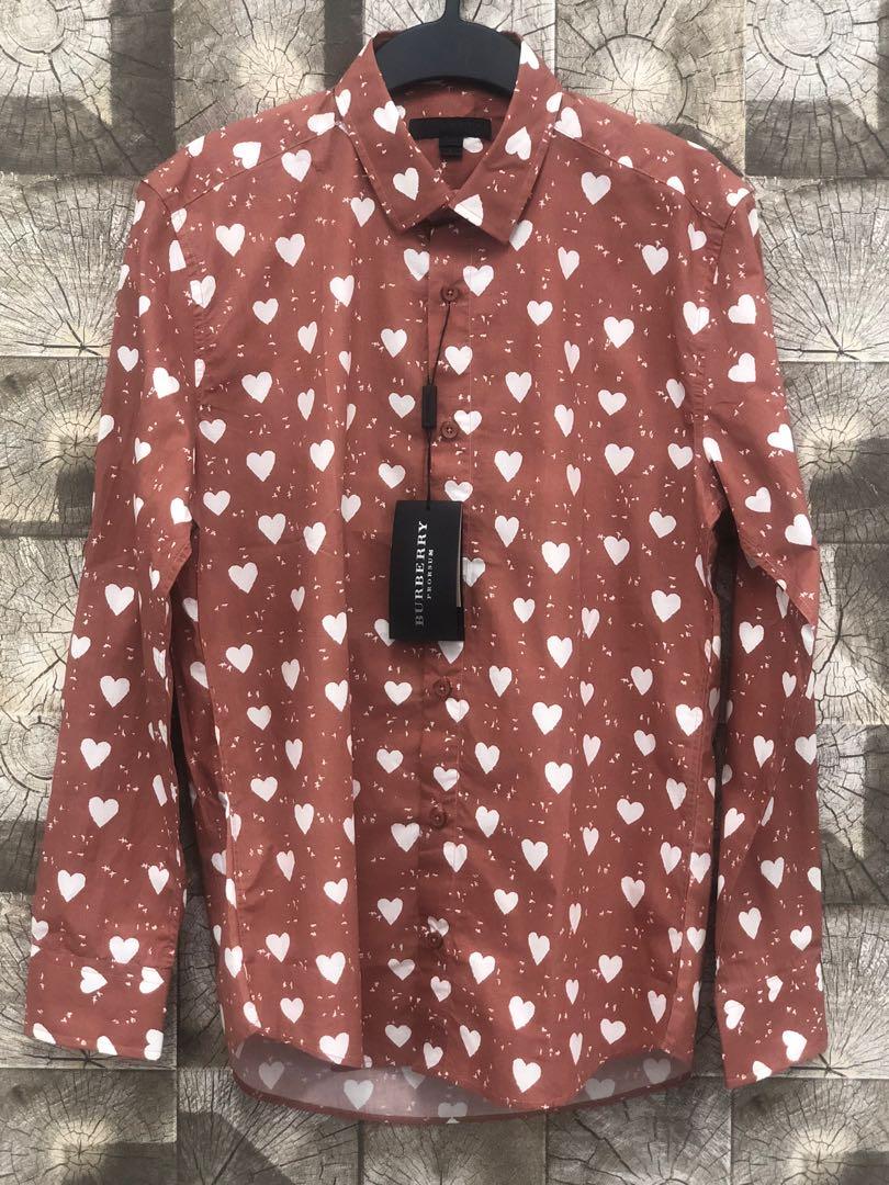 burberry heart shirt mens