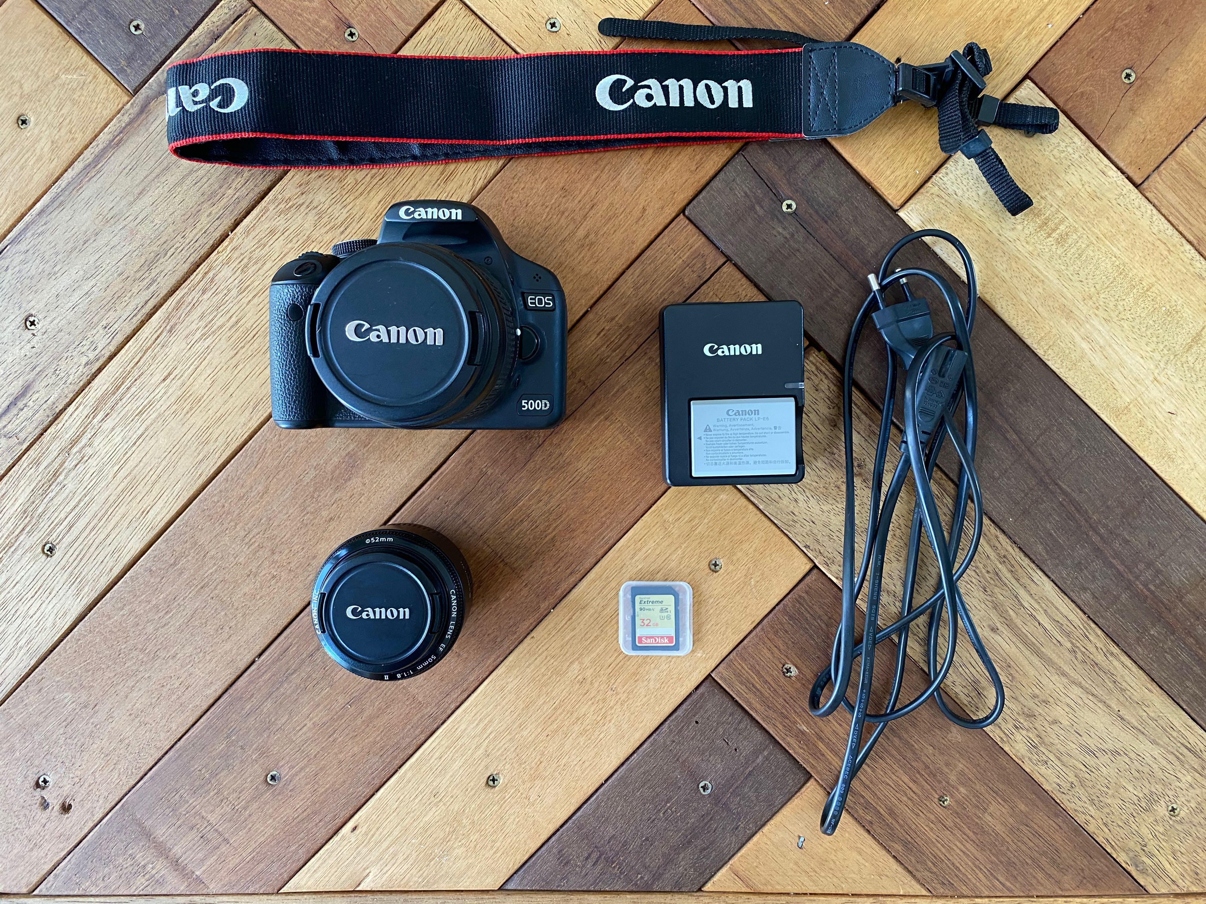 Canon 500d Body 18 55 50mm 1 8 Photography Cameras Dslr On Carousell