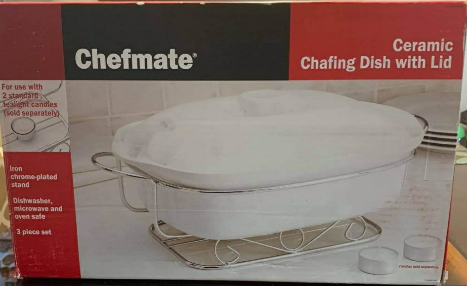 Ceramic Chafing dish, Furniture & Home Living, Kitchenware & Tableware