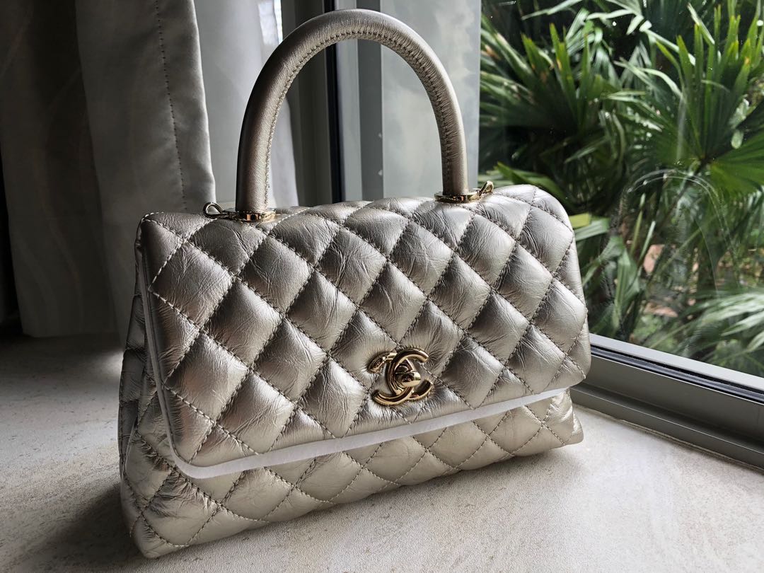 Chanel Coco Handle in Red Mini, Luxury, Bags & Wallets on Carousell