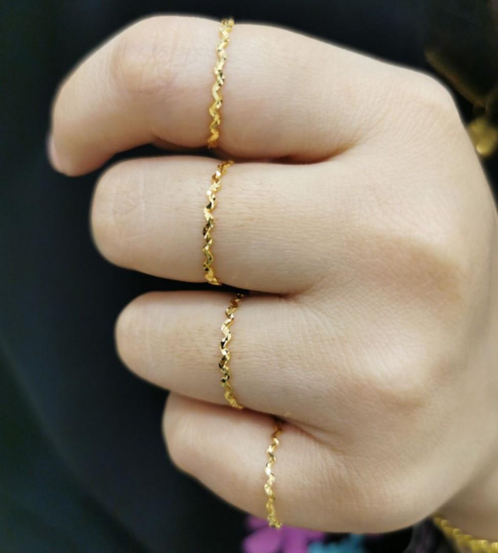 Cincin Zigzag Padu 1c List 3 Women S Fashion Jewellery On Carousell