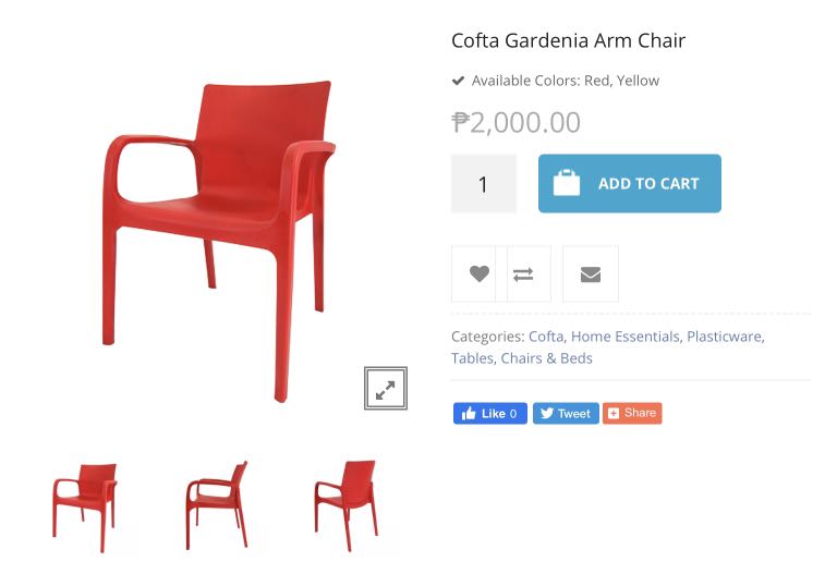 Cofta Gardenia Arm Chair