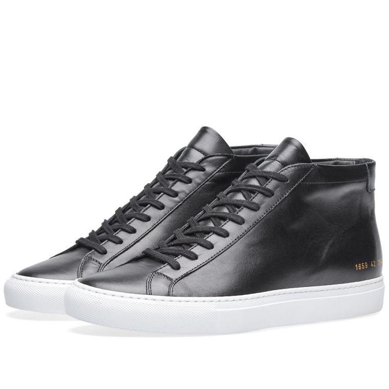 Common Projects Achilles Mid High Black EU42 Men s Fashion