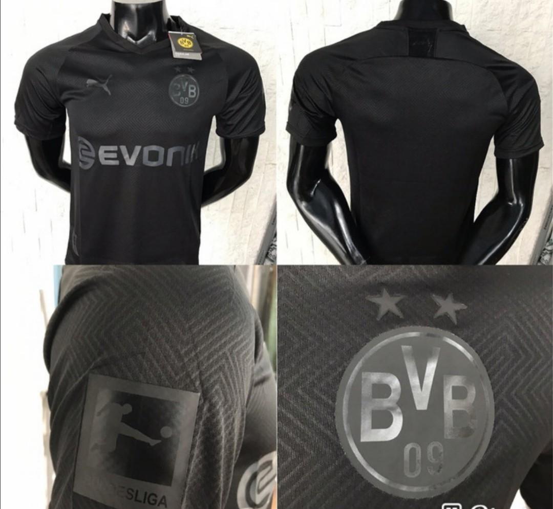 Dortmund Blackout Jersey 19 20 Sports Sports Apparel On Carousell