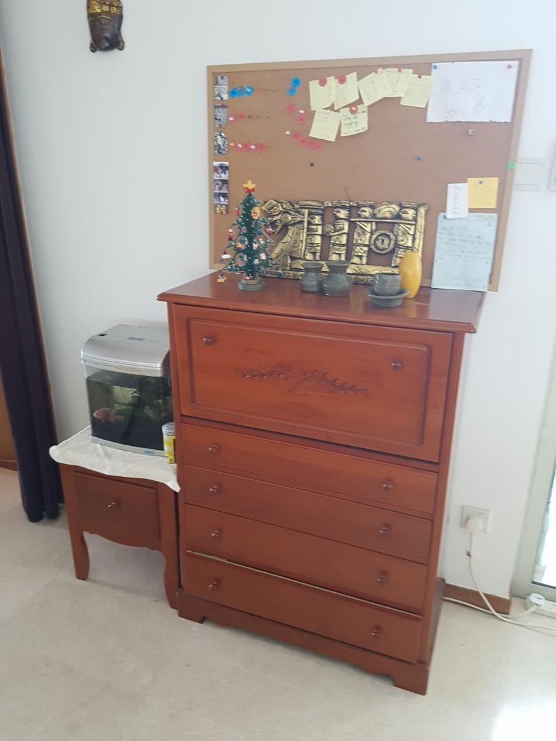 Dresser Cabinet Hardwood Furniture Shelves Drawers On Carousell