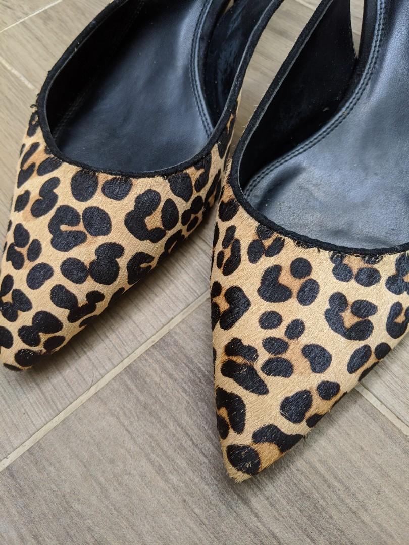 Dune wide fit hot sale leopard print shoes