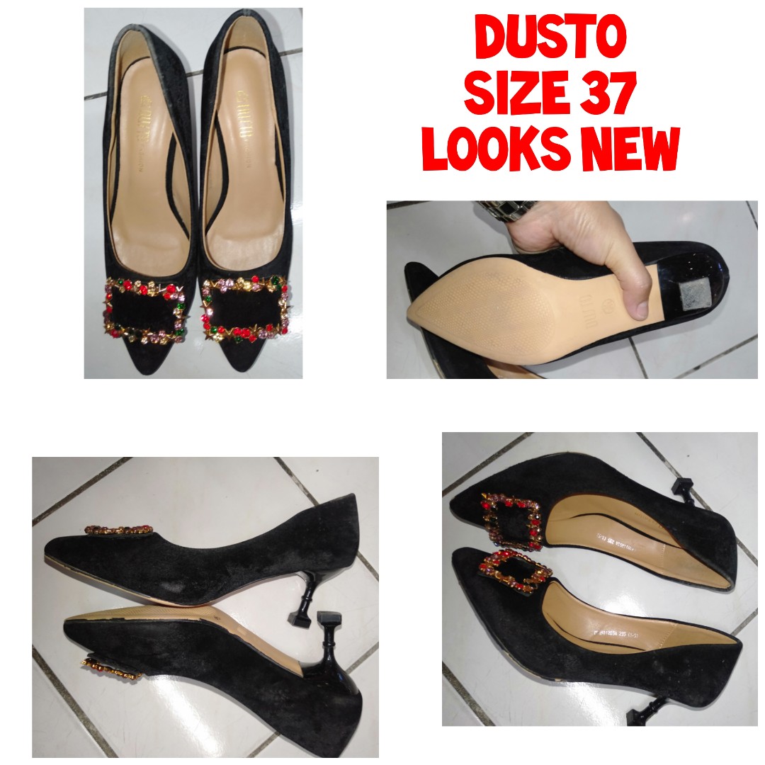 Dusto Shoes, Women's Fashion, Footwear, Heels on Carousell