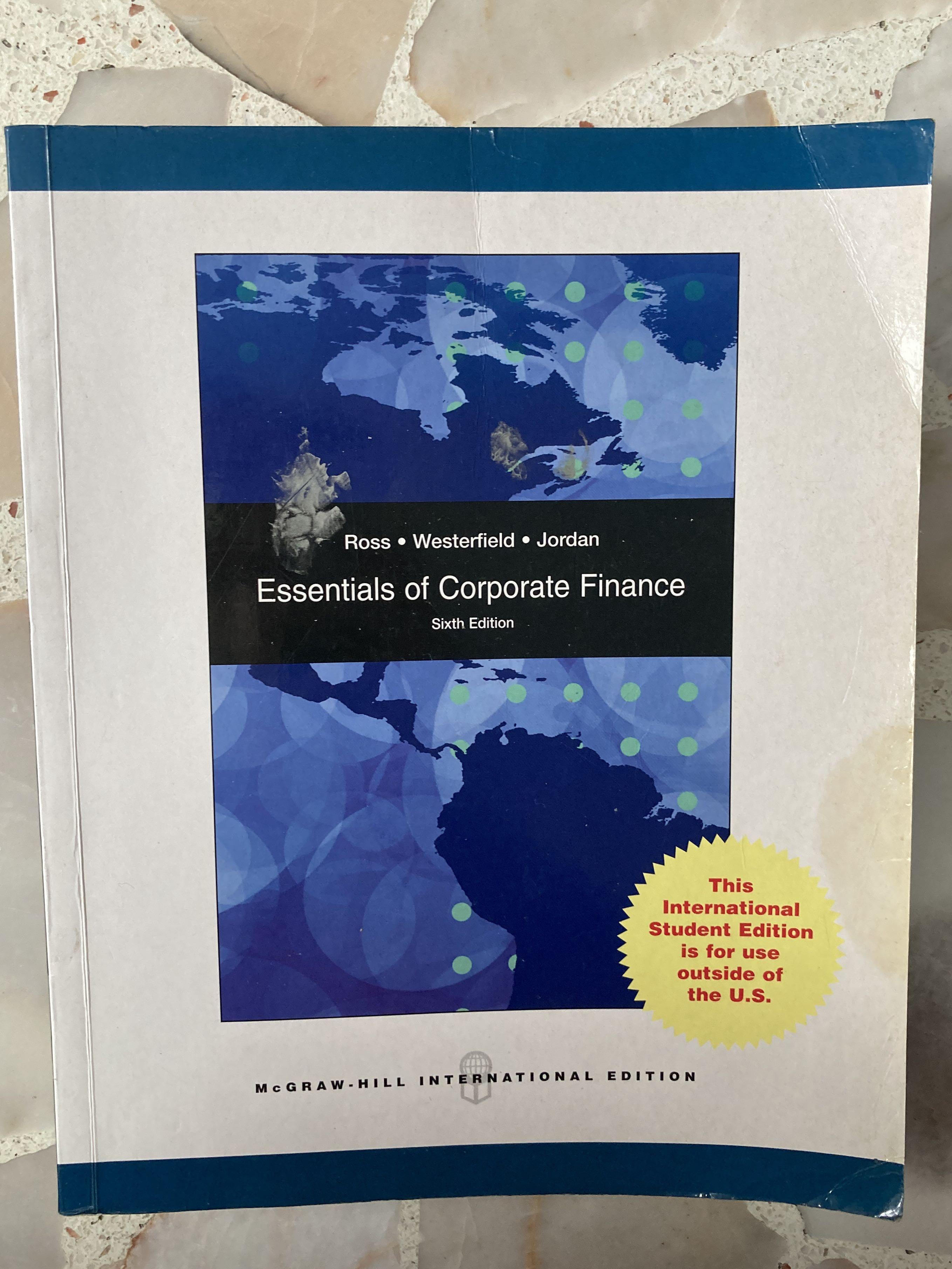 Essentials of corporate finance 6th edition ross westerfield and jordan 2