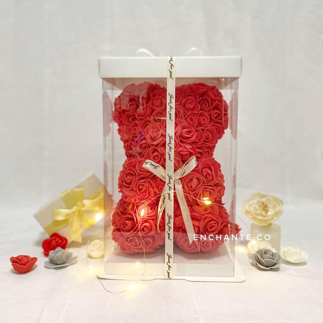 Eternal Rose Teddy Timeless Gift for Special Occasions Hobbies Toys Stationery Craft Flowers Bouquets on Carousell