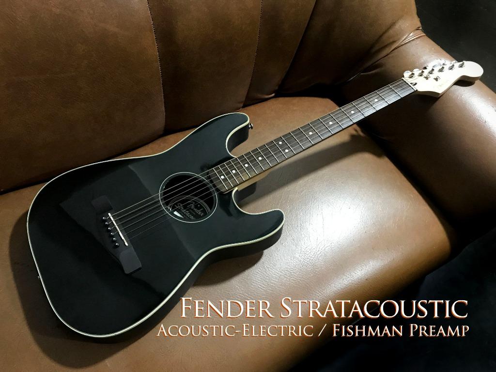 Used fender stratacoustic for sale deals