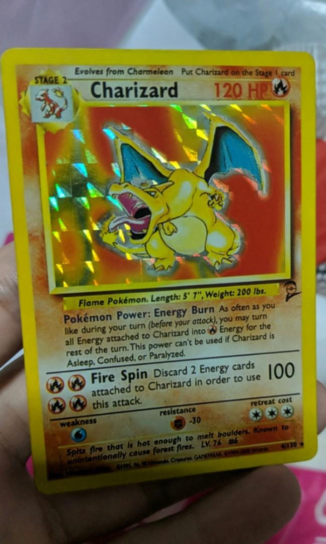 Foil Charizard base 2 pokemon card, Hobbies & Toys, Toys & Games on  Carousell