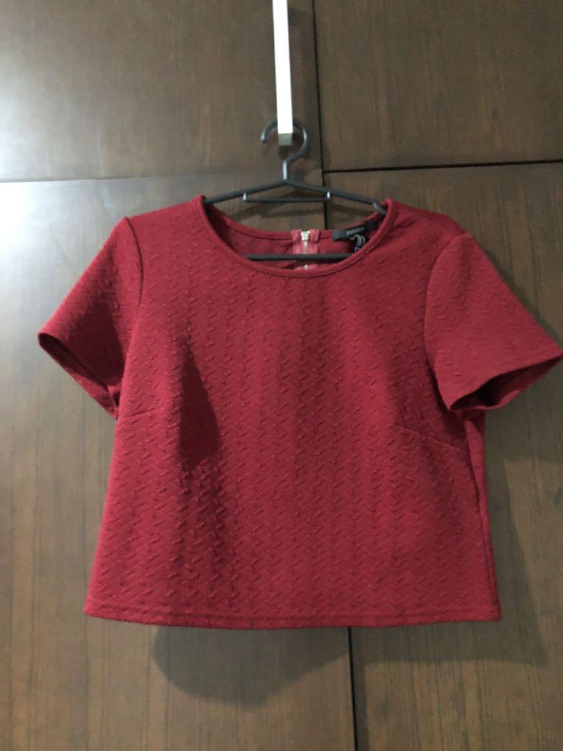 red blouse forever 21
