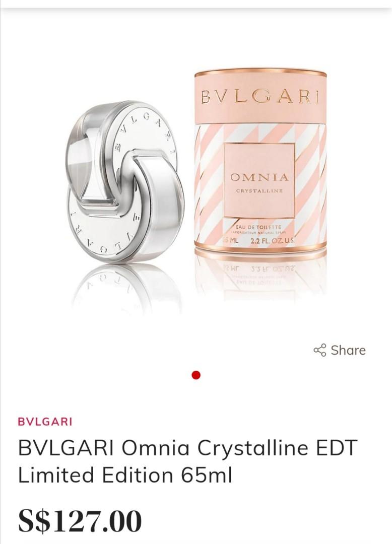 bvlgari omnia crystalline price in singapore