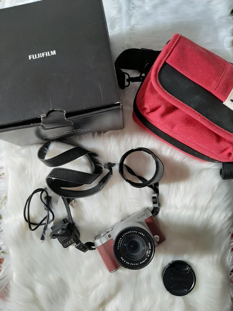 Fujifilm XA3 (Category: Cameras) located in Mandaluyong City. Submitted by twinmother (Listing ID 1023676459, Image 1). Description: FujiFilm X-A3 XC16-50mmF3.5-5.6 OIS II Color : Brown Maroon "2x lang nagamit " Resolution: 24.20 megapixels.