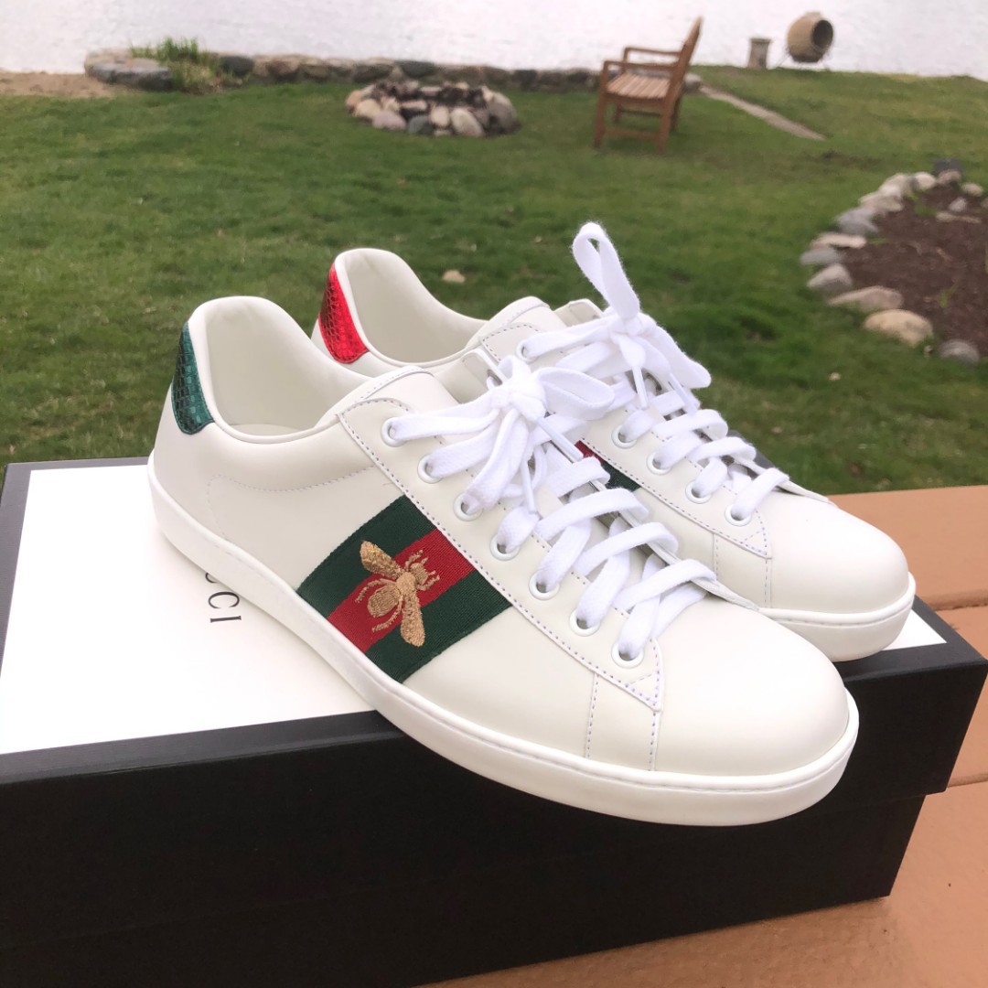 white bee new ace sneakers