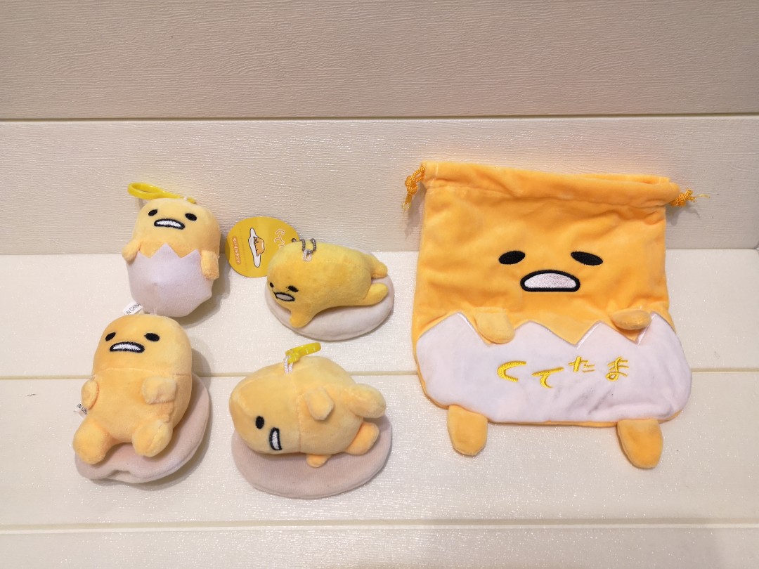 Gudetama plush&bag, Hobbies & Toys, Collectibles & Memorabilia, Vintage Collectibles on Carousell