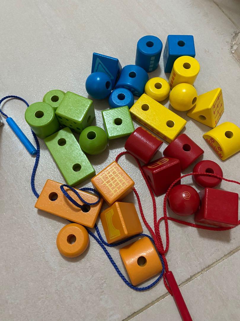 hape string along shapes