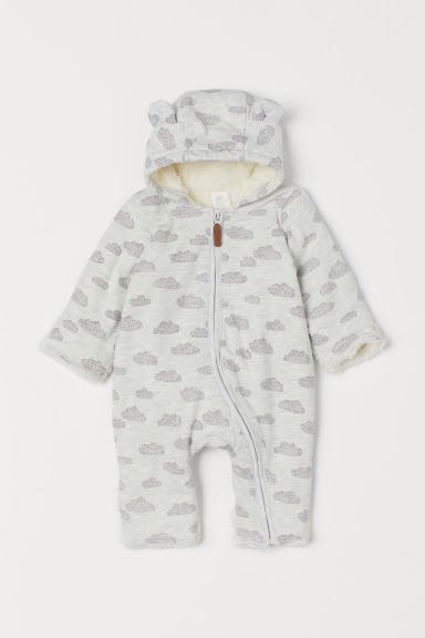 white all in one baby suit