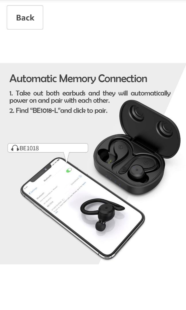 Be1018 wireless headphones clearance