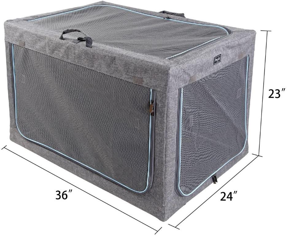 (HOT) Petsfit Portable Soft Large Dog Crate Travle Dog Crate for Medium ...