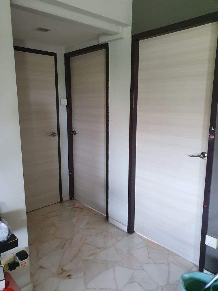 HPL laminate solid core HDB room Door62863075412611114