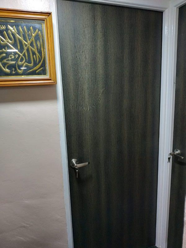HPL laminate solid core HDB room Door628630754126111117