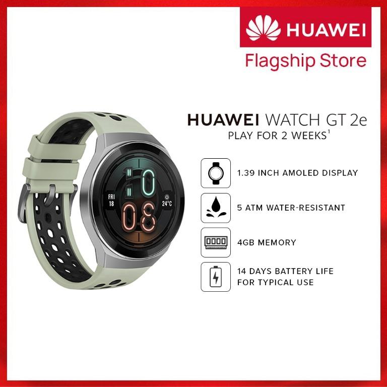 Huawei Gt2e Last Up To Two Weeks 1 39 Inch 4gb Rom 16mb Ram Gps Water Resistance 5atm Huawei Kirin A1 Watch Everything Else Others On Carousell