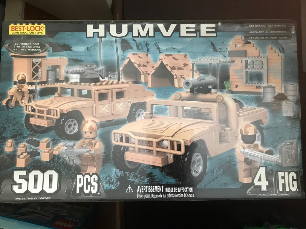 Humvee military Best Lock construction toys. Hobbies Toys Toys