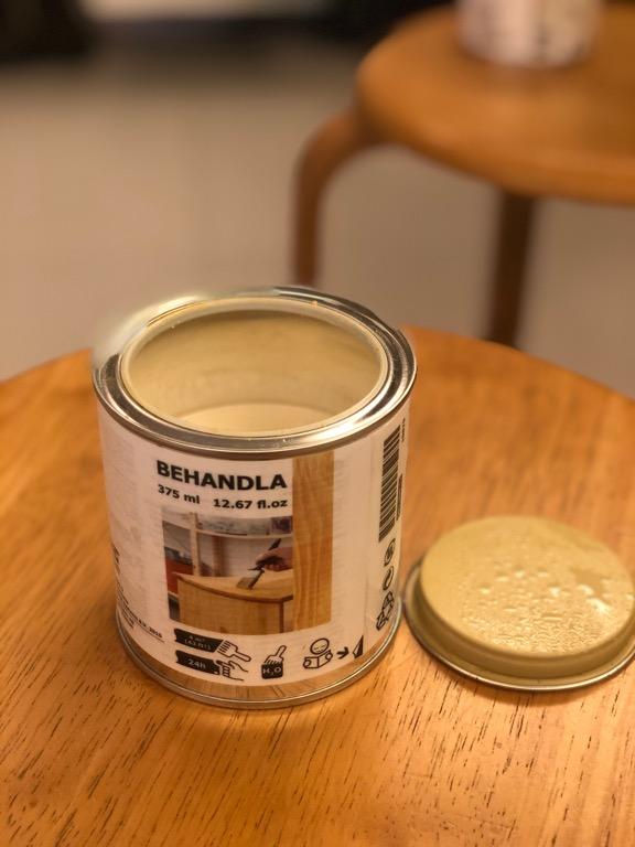 IKEA BEHANDLA 蜂蠟 木蠟油 無色, 傢俬＆家居, 廚具和餐具, 餐桌布和紡織布品 Carousell