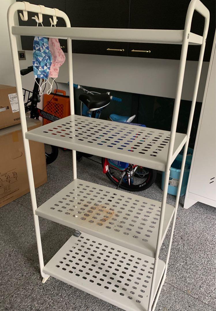 IKEA metal shelves, Furniture & Home Living, Furniture, Shelves