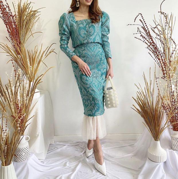Kurung With Puff Sleeves Nurita Harith Alia Bastamam Fiziwoo
