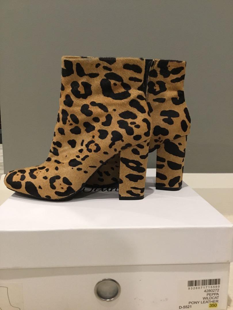 leopard suede boots