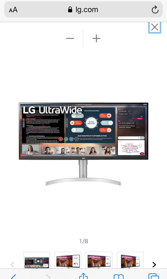 LG ultra wide monitor, Electronics, Computer Parts & Accessories on