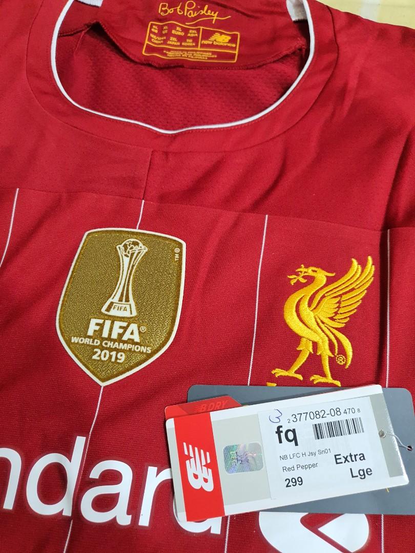 Liverpool jersey clearance with gold badge