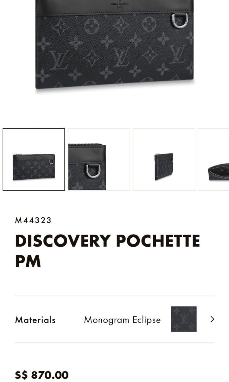 Louis Vuitton 2019 pre-owned Monogram Eclipse Discovery Pochette