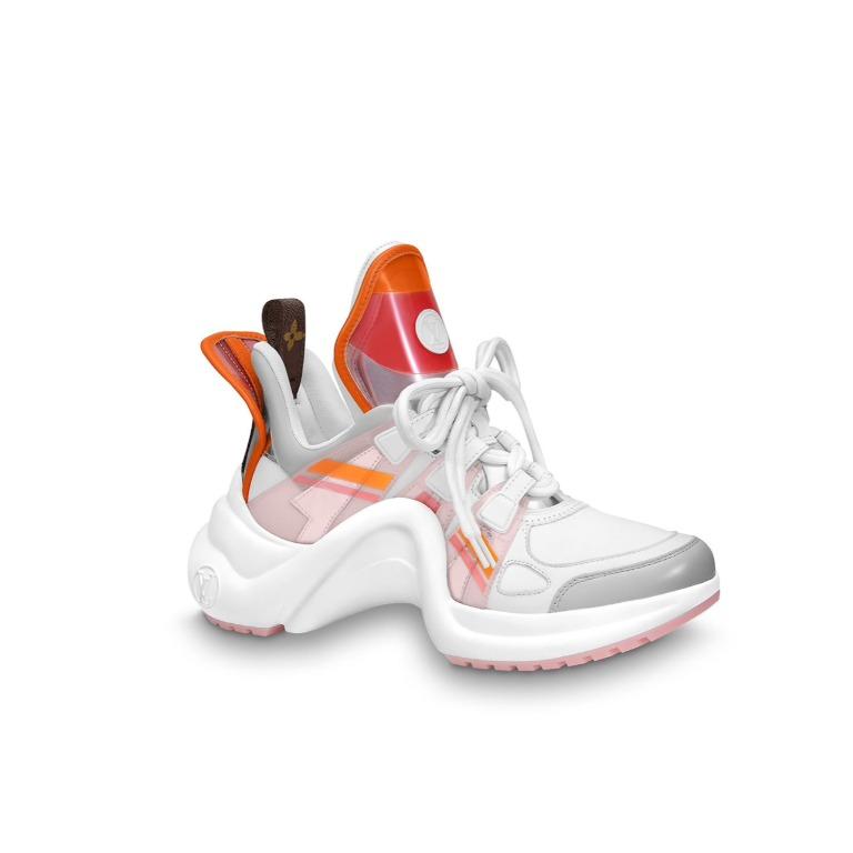 women's louis vuitton archlight sneakers pink size 37 us 7