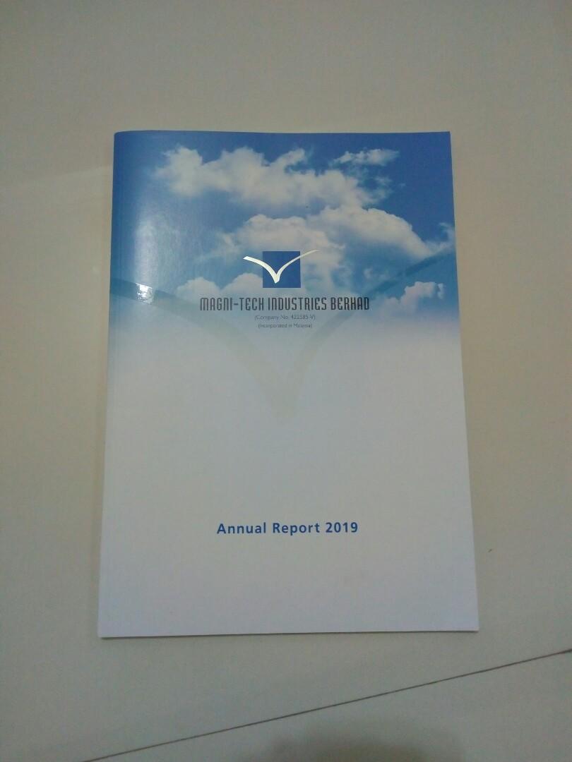 Magni Tech Industries Berhad Annual Report 2019 Books Stationery Stationery On Carousell