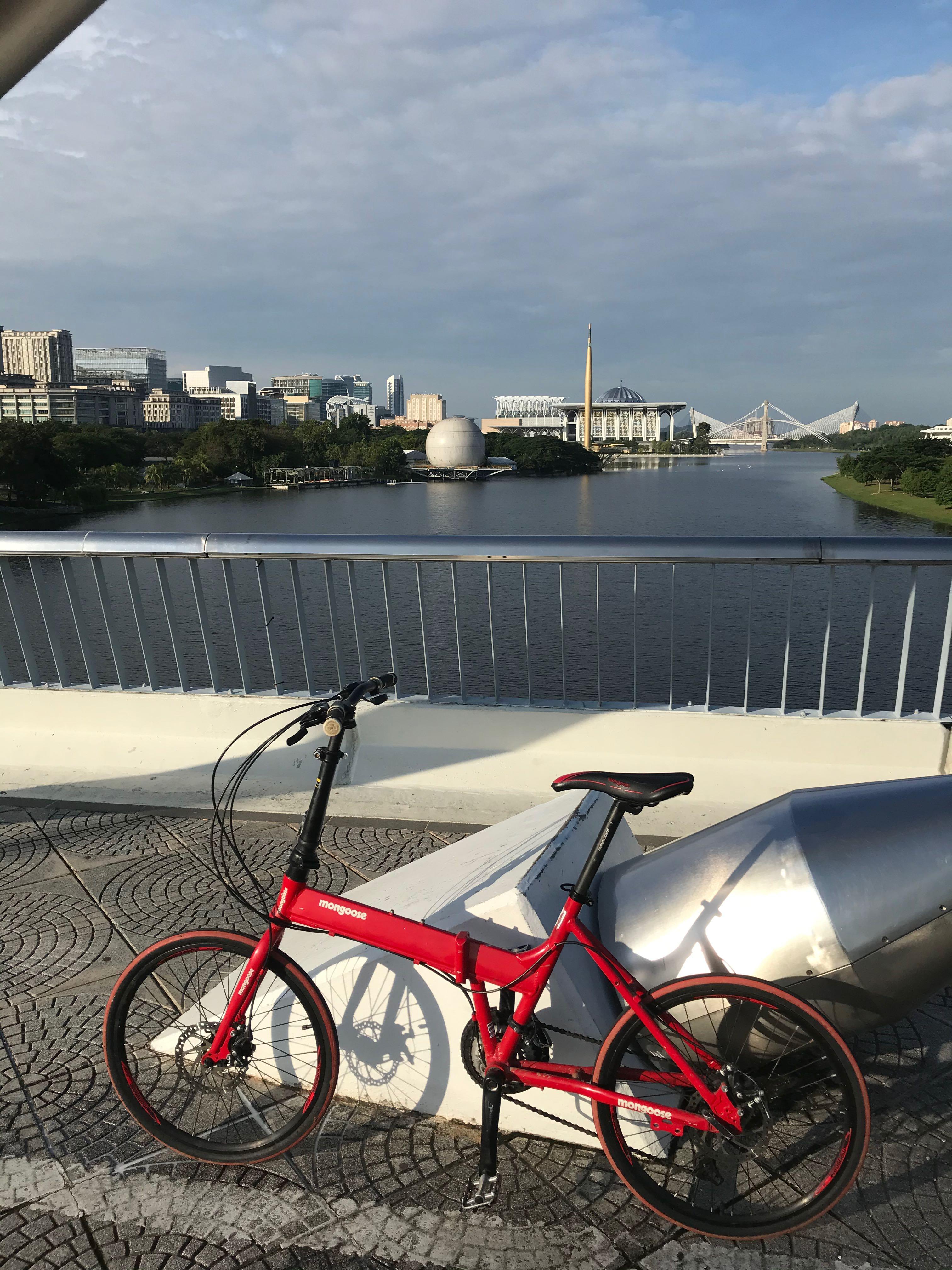 mongoose folding bike 27 speed