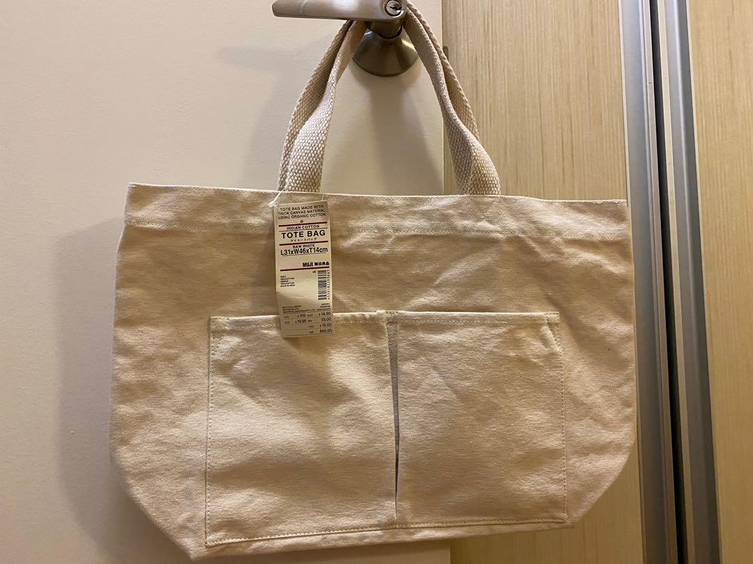 Muji indian cotton tote bag deals
