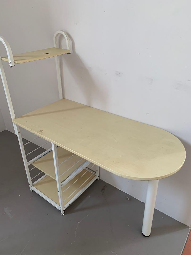 Multi purpose table with shelves, Furniture & Home Living, Furniture ...