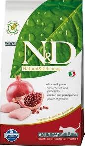 New Farmina N D Grain Free Feline Adult Chicken Pomegranate Pet Supplies For Cats Cat Food On Carousell