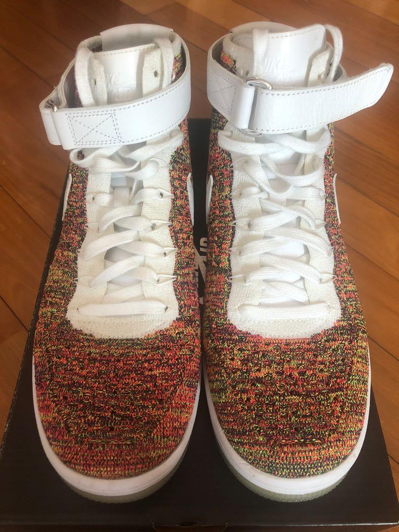 nike air force 1 mid flyknit multicolor