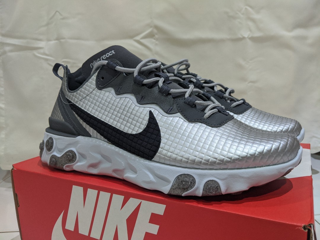 nike react element 55 premium silver